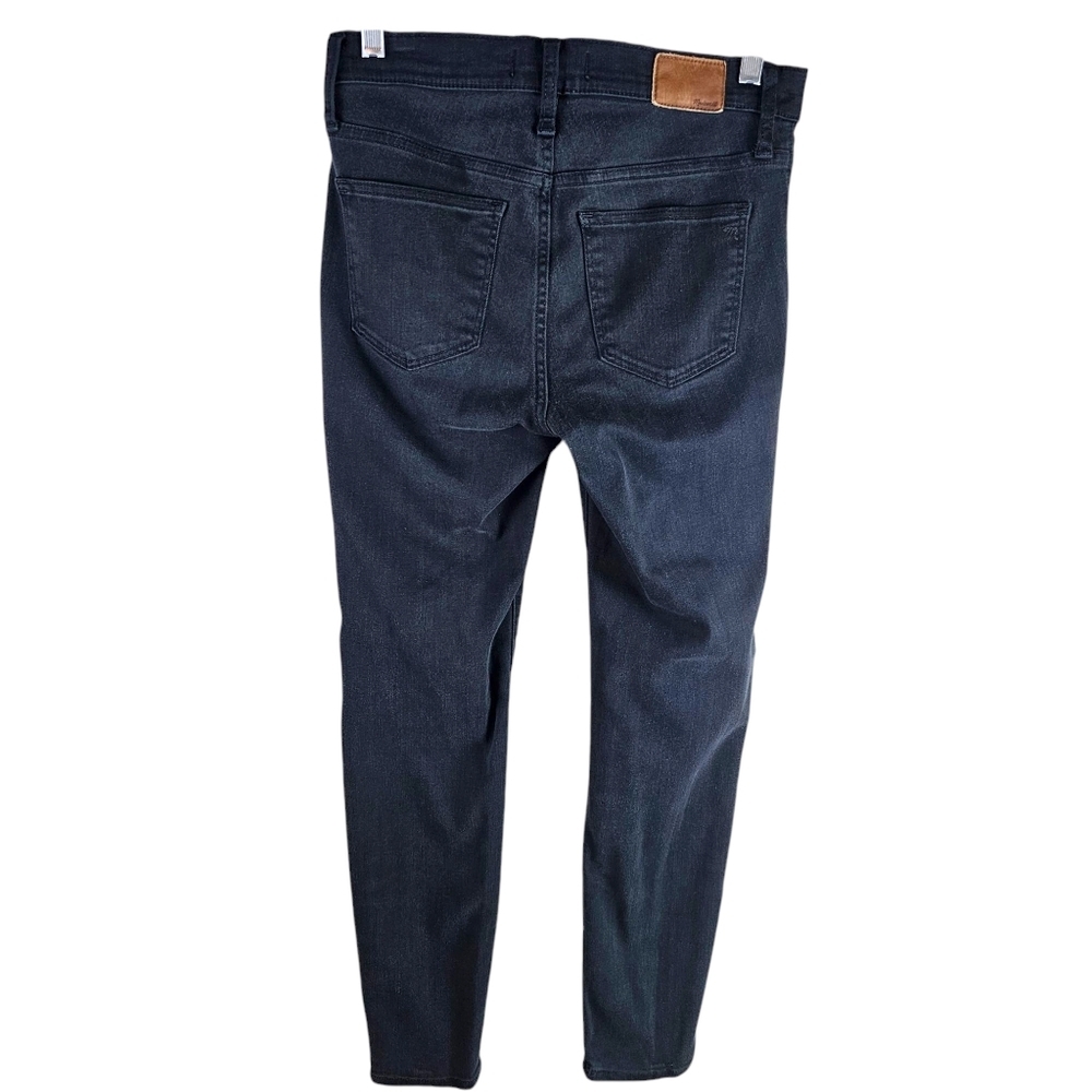 Madewell 9" High Rise Black Skinny Jeans Lunar In 27 - Picture 9 of 11